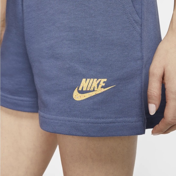 Nike Icon Clash Knit Shorts Diffused Blue/Laser Orange Women’s 1X (CJ2278-491) - Picture 2 of 6